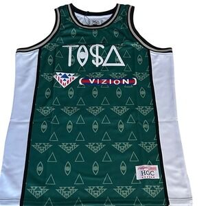 Headgear Classics Tisa Monogram Basketball Jersey Green XL TISA01 BBJ 07